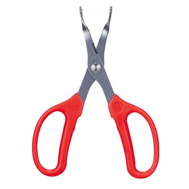 [HWASHIN] Fruites Trimming Scissors P-370, Stainless Steel, Soft PVC Handle, 172 mm